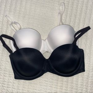 demi cup bras (2 pc)